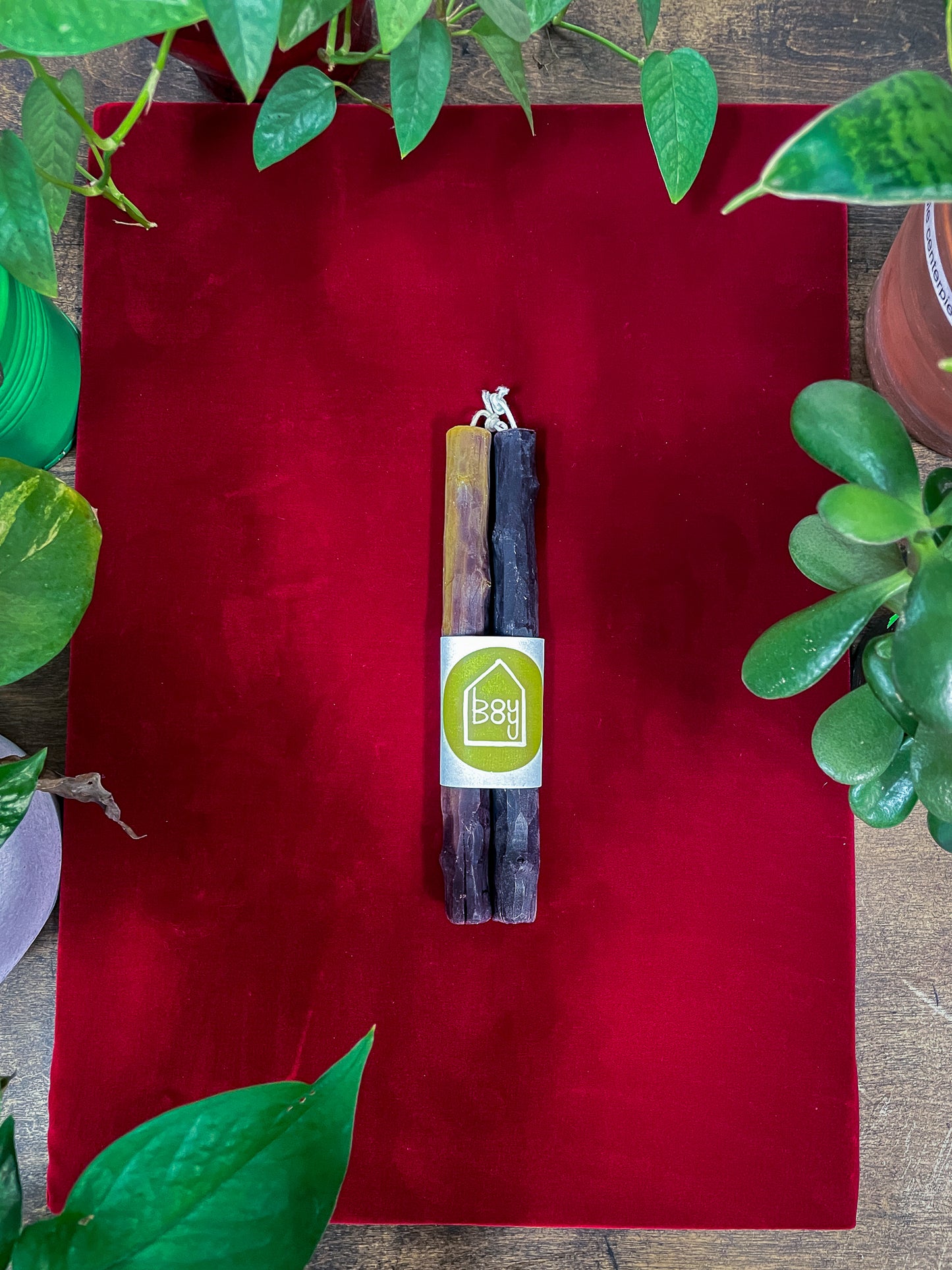 Buckthron Candle (whittled pair)
